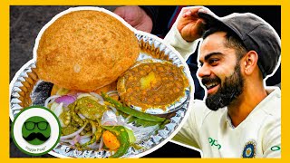 Virat Kohli ke Favourite Chole Bhature in Rajouri Garden  Baljeet Amrtisari Kulche  Veggie Paaji [upl. by Nnylhtak]