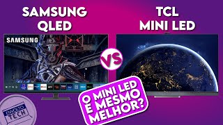 TV 4K SAMSUNG QLED Q80A VS TV 4K TCL MINI LED C825  O mini led é mesmo melhor [upl. by Nakeber]