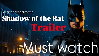 Shadow of the Bat trailer  ai generated fan film trailer  ai generated film 2024 batman aifilm [upl. by Ahidam944]