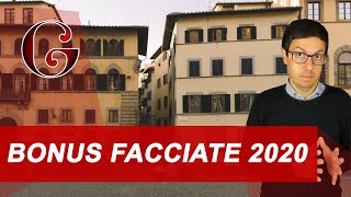 BONUS FACCIATE 2020 come funziona e quali requisiti per la detrazione [upl. by Nyrb]