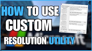 FOR PC USERS How to use Custom Resolution Utility CRU [upl. by Tung274]