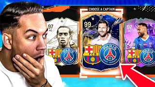 UNE DRAFT 100 PSG  BARCA  FC24 [upl. by Ayikan]