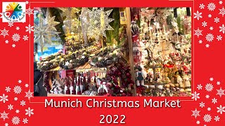 Munich Christmas Market 2022 München Weihnachtsmarkt 2022 Marienplatz [upl. by Anez]