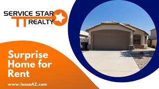 Surprise Homes for Rent 3BR2BA by Property Management Surprise AZ  Service Star Realty [upl. by Aicnilav]