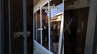 GLASS SLIDING DOOR INSTALLATION homeimprovement slidingwindows homeimprovementideas doors viral [upl. by Inafets]