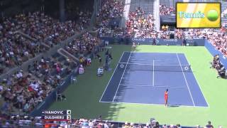 Ana Ivanovic vs Alexandra Dulgheru 2013 USO R2 [upl. by Gaye]