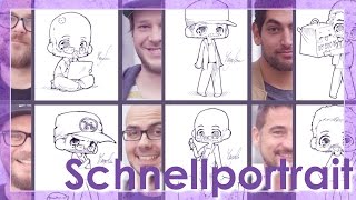 Schnellportraits  ChibiKarikatur [upl. by Porte868]