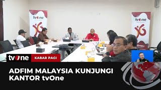 Studi Banding di Indonesia ADFIM Malaysia Kunjungi Kantor tvOne  Kabar Pagi tvOne [upl. by Nimref]