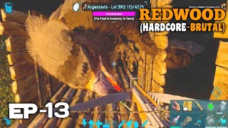 Ark Mobile Argentavis Taming  Making Argentavis Saddle Bp  Redwood HardcoreBrutal Ep 13 [upl. by Thayne]