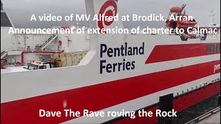 MV Alfred charter extended from 21st August davetheraverovingtherock [upl. by Melleta]