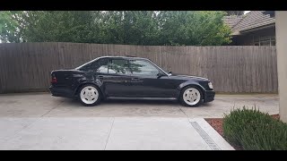 W124 AMG 30 m103 swap driving away exhaust sound [upl. by Eeneg10]