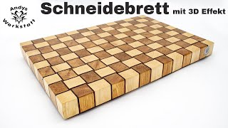 Gewebtes Schneidebrett mit 3D Effekt aus WeißbucheEicheNussbaum [upl. by Rupert]