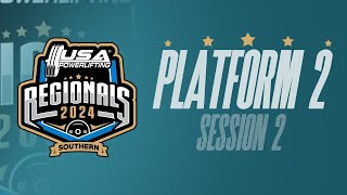 2024 USA Powerlifting Southern Regional Championship  Session 2 Platform 2 [upl. by Ilatfen]