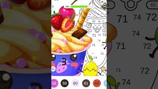 Color by numbers  Food 1  Color Scape App  Play Store [upl. by Bernelle]