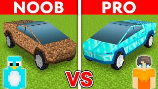 NOOB vs PRO CYBERTRUCK Build Challenge in Minecraft [upl. by Shelah]