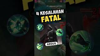 4 Kesalahan Fatal User Argus ernandobpygo [upl. by Aiceled211]