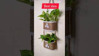 Diy plastic bottle hanging planter shorts plantershortsfeed trending viralshort [upl. by Nawuj]