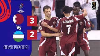 All Goals amp Highlight l 32 Qatar vs Uzbekistan l Football Highlights [upl. by Einnol]