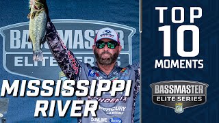 Top 10 Catches  2022 Bassmaster Elite at Mississippi River [upl. by Alyahsat331]