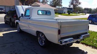 1966 Chevy C10 short bed 350 engine startup [upl. by Gibb]