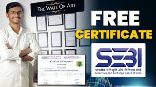 Free SEBI Certificate Course SEBI Investor Certification Examination NISM Certification course [upl. by Pantheas]