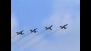 Lockheed F 104S Starfighters Italian Air Force Malta International Air Show 1997 [upl. by Lerej]