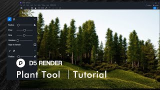 D5 Render Plant Tool  Asset LibraryBrushScatterEraser [upl. by Rimisac]