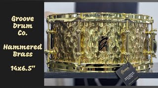 DEMO  Groove Drum Co Hammered Brass Natural 14x65quot [upl. by Editha]