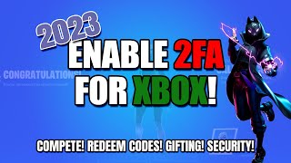 How to Enable 2FA Two Factor Authentication on Xbox  Working 2023  Fortnite [upl. by Range]