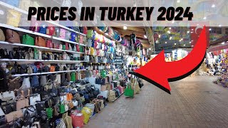 ALANYA NIGHT SHOPPING 📈 PRICES IN TURKEY 2024 🇹🇷 ALANYA MARKET 2024  BAZAAR PRICES FULL TOUR [upl. by Nylek]