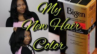 Coloring My Hair using Bigen SemiPermanent Hair Color [upl. by Kalmick]