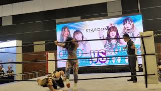 Bushiroad Expo Singapore 2023 24 November Stardom  Hazuki and Mei Seira vs Lady C and A Z M [upl. by Stagg229]