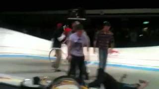 Red Bull Mini Drome Akrigg rides over opponent [upl. by Knighton]