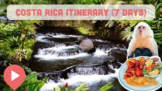 The Absolute Best Costa Rica Itinerary 7 Days [upl. by Ititrefen676]