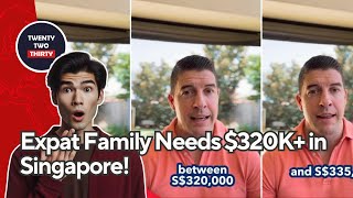 Expat Family Needs 320K in Singapore  Jarrad Brown Reveals [upl. by Lesley]