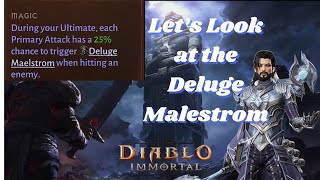 Lets Take a Look at The Deluge Maelstrom Vanguard Affix and Thoughts About It  Diablo Immortal [upl. by Novelc]