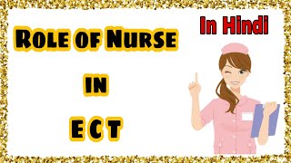 Role of nurse in ECT [upl. by Lohman]