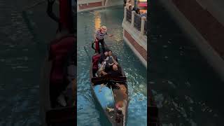 Italian Gondola Ride  Las Vegas travel italy lasvegas [upl. by Anikes616]