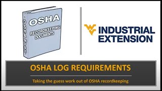 OSHA Log Requirements [upl. by Nnylassej823]