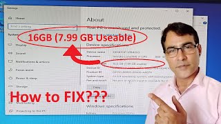 How to Fix All RAM GB Not Useable Problem in Windows 10  16GB Ram Installed Only 8GB Usable [upl. by Llevol]