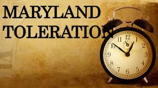 Maryland Toleration Act [upl. by Blodgett]