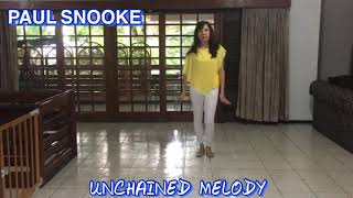 UNCHAINED MELODY line dance Choreographed by Paul Snooke AUS [upl. by Swan]