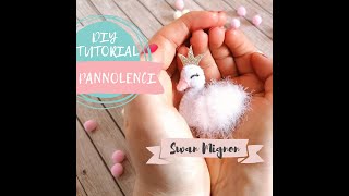 DIY Tutorial Cigno Mignon in Pannolenci  DIY Felt Swan Mignon Step by Step Tutorial [upl. by Gorrian]