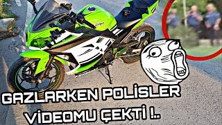 NINJA 300 İNCELEME amp POLİSLER GAZLARKEN VİDEOMU ÇEKTİ [upl. by Ecnerol]