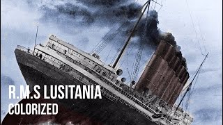 RMS Lusitania  Sleeping Sun  Colorized 1080p [upl. by Idnal]