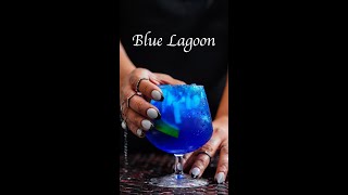 How to Make Blue Lagoon Cocktail  Easy Vodka Cocktail Recipe [upl. by Suiramad212]