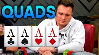 This Guy Gets QUADS ACES Watch What Happens Next [upl. by Llyrpa367]