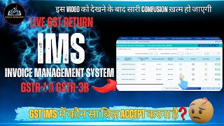 IMS filing  How to File GSTR 3B  How to Generate GSTR 2B  how to file GST return from tally [upl. by Onimixam997]