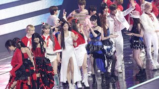 4K 231225 Ending 엔딩 aespa LE SSERAFIM NewJeans IVE NCT THEBOYZ ITZY NMIXX 직캠fancam [upl. by Atirehs114]