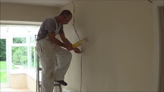 How to fix cracks in ceilings and walls [upl. by Ehsrop856]